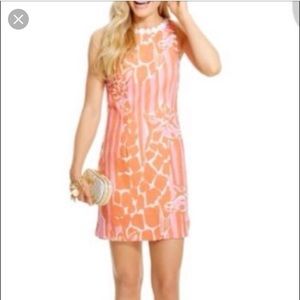 Lilly shift dress - giraffe print